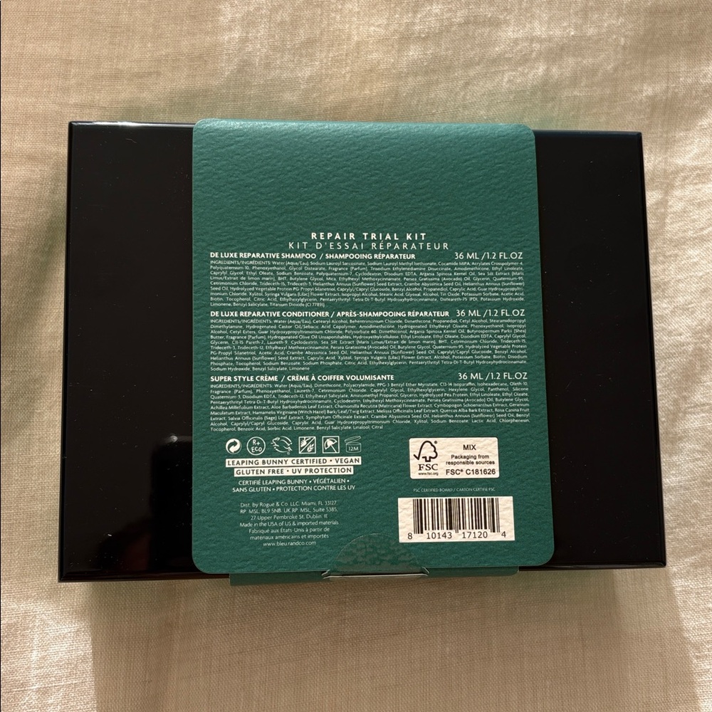 R+Co BLEU Repair Limited Edition Hair/Beauty Repair Set| Travel & Trial Size | - Picture 4 of 6